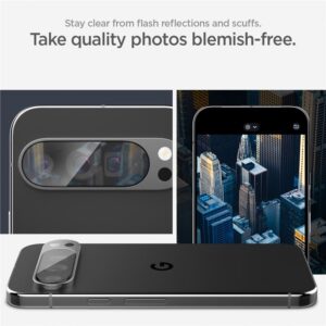 Kameros apsauga Google Pixel 9 Pro Spigen Optik. TR ”EZ FIT” kameros apsauga 2-pack Crystal Clear - Image 14