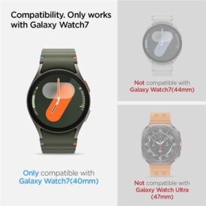 Apsauginis stiklas Samsung Galaxy Watch 7 (40mm) Spigen GLAS.TR ”EZ-FIT” 2-pack Clear - Image 7
