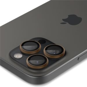 Spigen OPTIK PRO GLAS.TR ”EZ FIT” CAMERA PROTECTOR 2-PACK Apple iPhone 16 PRO / PRO MAX DESERT TITANIUM - Image 12