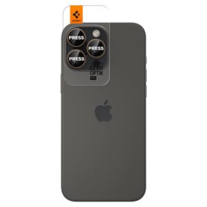 Spigen OPTIK PRO GLAS.TR ”EZ FIT” CAMERA PROTECTOR 2-PACK Apple iPhone 16 PRO / PRO MAX DESERT TITANIUM - Image 14