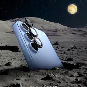 Spigen Optik Pro GLAS.TR EZ FIT 2-pack Camera Cover for Samsung Galaxy S25 - Black - Image 18