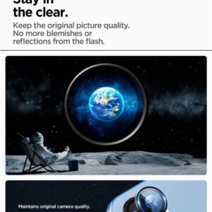 Spigen Optik Pro GLAS.TR EZ FIT 2-pack Camera Cover for Samsung Galaxy S25 - Black - Image 11