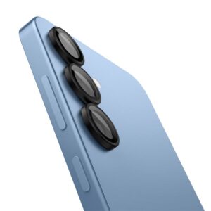 Spigen Optik Pro GLAS.TR EZ FIT 2-pack Camera Cover for Samsung Galaxy S25 - Black - Image 13