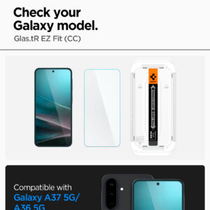 Spigen Glas.TR "Ez Fit" apsauginis stiklas 2-pack for Samsung Galaxy A36 5G - Transparent - Image 13