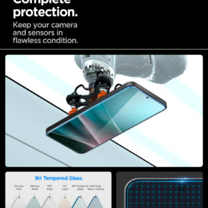 Spigen Glas.TR "Ez Fit" apsauginis stiklas 2-pack for Samsung Galaxy A36 5G - Transparent - Image 15