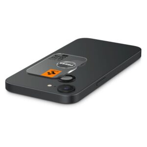 Camera cover Spigen Optik Pro Glas.TR "EZ FIT" Camera Protector 2pcs for Apple iPhone 16e black - Image 11