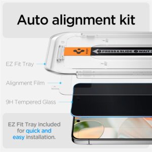 Spigen Glas.TR "Ez Fit" Privacy HD 2-pack privacy glass Google Pixel 9 / 9 Pro - Image 19