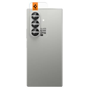Juoda kameros apsauga Samsung Galaxy Fold 7 telefonui "Spigen Optik Pro HD GLAS.TR ”EZ FIT” 2-Pack" - Image 13