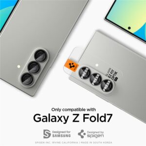 Juoda kameros apsauga Samsung Galaxy Fold 7 telefonui "Spigen Optik Pro HD GLAS.TR ”EZ FIT” 2-Pack" - Image 18
