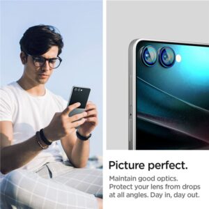 Juoda kameros apsauga Samsung Galaxy Flip 7 telefonui "Spigen Optik Pro HD GLAS.TR ”EZ FIT” 2-Pack" - Image 23