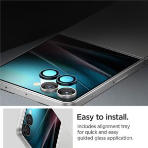 Juoda kameros apsauga Samsung Galaxy Flip 7 telefonui "Spigen Optik Pro HD GLAS.TR ”EZ FIT” 2-Pack" - Image 16