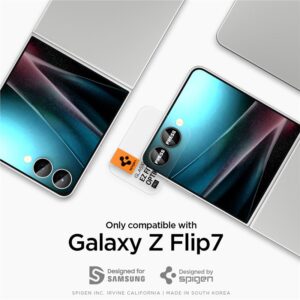 Juoda kameros apsauga Samsung Galaxy Flip 7 telefonui "Spigen Optik Pro HD GLAS.TR ”EZ FIT” 2-Pack" - Image 22