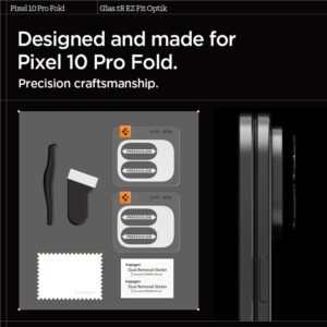 Spigen Glass tR EZ Fit Optik 2 Pack, crystal clear - Google Pixel 10 Pro Fold - Image 11