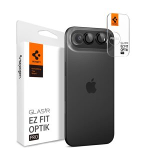 Spigen Optik Pro Glas.tR ”EZ FIT” kameros apsauga 2-pack skirtas Apple iPhone Air - Black - Image 7