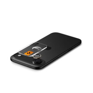 Spigen Optik Pro Glas.tR ”EZ FIT” kameros apsauga 2-pack skirtas Apple iPhone Air - Black - Image 15