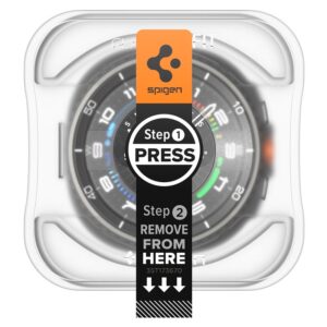 Spigen Glas.TR ”Ez-Fit” apsauginis stiklas skirtas Samsung Galaxy Watch 8 46mm - skaidrus - Image 14