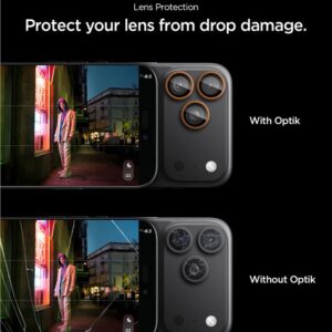 Spigen Optik Pro Camera Lens Glass for iPhone 16 Pro / Max / 17 Pro / Max - Orange - Image 11
