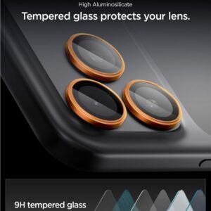Spigen Optik Pro Camera Lens Glass for iPhone 16 Pro / Max / 17 Pro / Max - Orange - Image 12