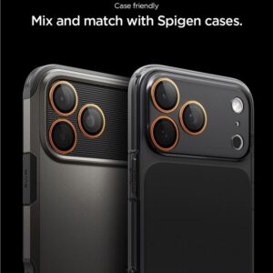 Spigen Optik Pro Camera Lens Glass for iPhone 16 Pro / Max / 17 Pro / Max - Orange - Image 13