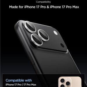 Spigen Optik Pro GLAS.TR ”EZ FIT” kameros apsauga 2-pack skirtas Apple iPhone 16 Pro / Max / 17 Pro / Max - Silver - Image 13