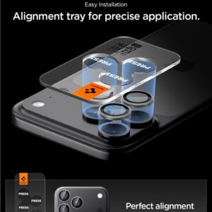 Spigen Glass tR EZ Fit Optik Pro 2 Pack, pilkos spalvos - Apple iPhone 17/16/15/14 Pro / 17/16/15/14 Pro Max - Image 14