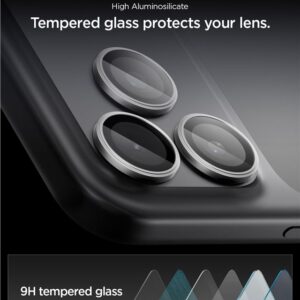 Spigen Glass tR EZ Fit Optik Pro 2 Pack, pilkos spalvos - Apple iPhone 17/16/15/14 Pro / 17/16/15/14 Pro Max - Image 5