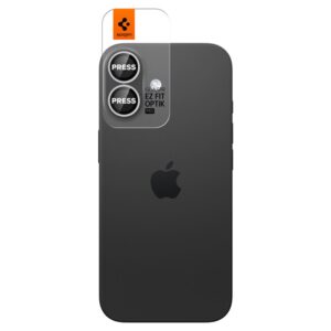 Spigen Optik Pro GLAS.TR ”EZ FIT” kameros apsauga 2-pack skirtas Apple iPhone 16 / 16 Plus / 17 - Silver - Image 9