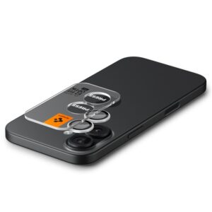 Spigen Optik Pro GLAS.TR ”EZ FIT” kameros apsauga 2-pack skirtas Apple iPhone 16 / 16 Plus / 17 - Silver - Image 12