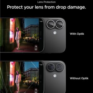 Spigen Optik Pro GLAS.TR ”EZ FIT” kameros apsauga 2-pack skirtas Apple iPhone 16 / 16 Plus / 17 - Silver - Image 13