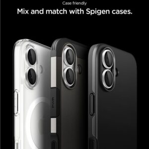 Spigen Optik Pro GLAS.TR ”EZ FIT” kameros apsauga 2-pack skirtas Apple iPhone 16 / 16 Plus / 17 - Silver - Image 14