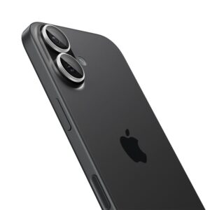 Spigen Optik Pro GLAS.TR ”EZ FIT” kameros apsauga 2-pack skirtas Apple iPhone 16 / 16 Plus / 17 - Silver - Image 15