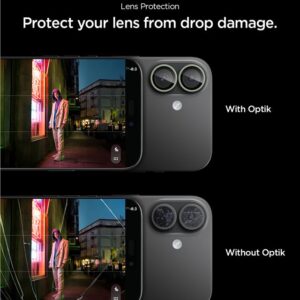 Spigen Optik Pro GLAS.TR ”EZ FIT” kameros apsauga 2-pack skirtas Apple iPhone 16 / 16 Plus / 17 - Green - Image 10