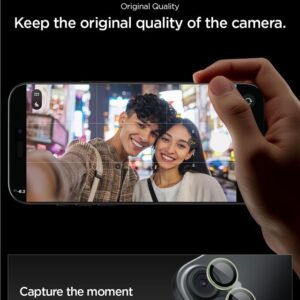 Spigen Optik Pro GLAS.TR ”EZ FIT” kameros apsauga 2-pack skirtas Apple iPhone 16 / 16 Plus / 17 - Green - Image 15