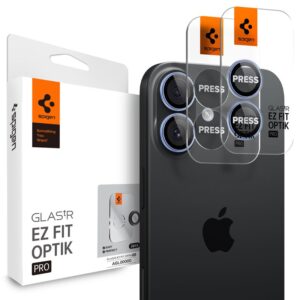 Spigen Optik Pro GLAS.TR ”EZ FIT” kameros apsauga 2-pack skirtas Apple iPhone 16 / 16 Plus / 17 - Blue - Image 7