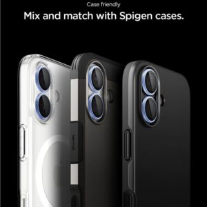 Spigen Optik Pro GLAS.TR ”EZ FIT” kameros apsauga 2-pack skirtas Apple iPhone 16 / 16 Plus / 17 - Blue - Image 12