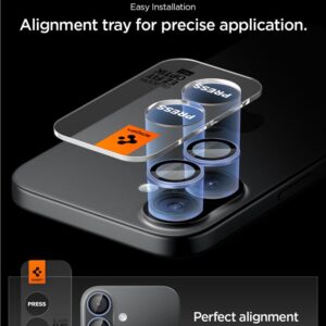 Spigen Optik Pro GLAS.TR ”EZ FIT” kameros apsauga 2-pack skirtas Apple iPhone 16 / 16 Plus / 17 - Blue - Image 16