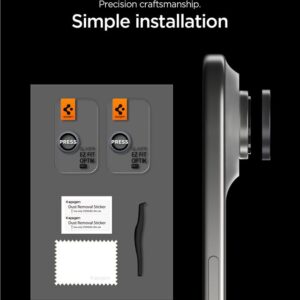 Spigen Glass tR EZ Fit Optik Pro 2 Pack, pilkos spalvos - Apple iPhone Air - Image 13