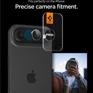 Spigen Glass tR EZ Fit Optik Pro 2 Pack, pilkos spalvos - Apple iPhone Air - Image 8