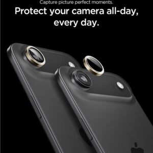 Spigen Optik Pro GLAS.TR ”EZ FIT” kameros apsauga 2-pack skirtas Apple iPhone Air - Gold - Image 16