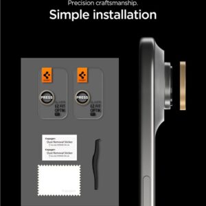 Spigen Optik Pro GLAS.TR ”EZ FIT” kameros apsauga 2-pack skirtas Apple iPhone Air - Gold - Image 9