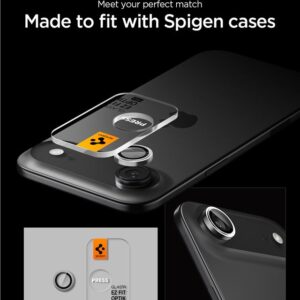 Spigen Optik Pro GLAS.TR ”EZ FIT” kameros apsauga 2-pack skirtas Apple iPhone Air - Silver - Image 8