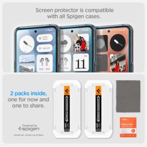 Spigen Glas.TR EZ Fit Apsauginis stiklas 2-pack skirtas Nothing Phone 3 - Transparent - Image 20