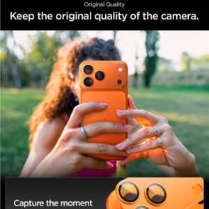 Spigen Optik Pro XL Camera Lens Glass for iPhone 17 Pro - Orange - Image 7
