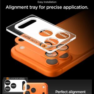 Spigen Optik Pro XL Camera Lens Glass for iPhone 17 Pro - Orange - Image 10