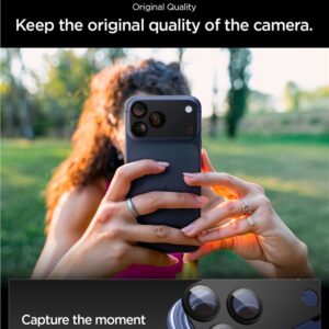 Spigen Optik Pro XL Camera Lens Glass for iPhone 17 Pro Max - Black - Image 20