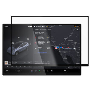 Spigen Tesla EZ Fit Anti Glare Matte FC, juodos spalvos - Tesla Model Y L 2026 - Image 2