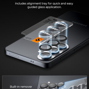Spigen Glas.Tr Ez Fit Optik Pro HD Camera Cover 2-pack for Samsung Galaxy S26+ - Black - Image 9