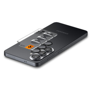 Spigen Glas.Tr Ez Fit Optik Pro HD Camera Cover 2-pack skirtas Samsung Galaxy S26 - Black - Image 12