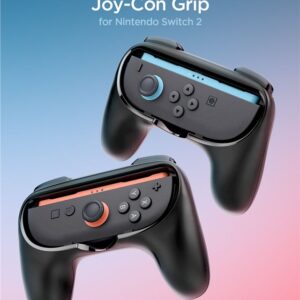 Spigen Joy-Con Grip NS100, juodos spalvos -  Nintendo Switch 2 - Image 2