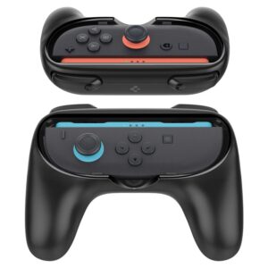 Spigen Joy-Con Grip NS100, juodos spalvos -  Nintendo Switch 2 - Image 4